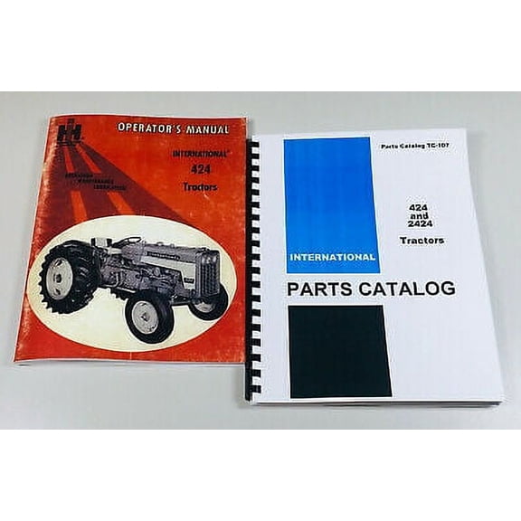 International 424 Tractor Owners Operators Parts Catalog Shop Book Maintenance