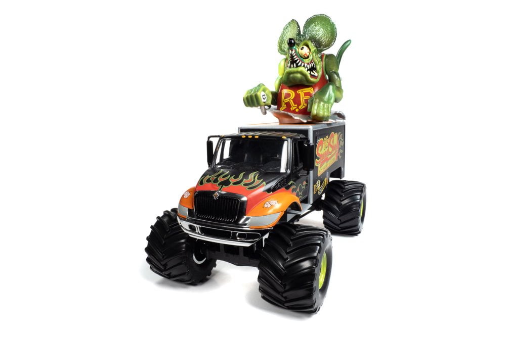 International 4400 Monster Truck w/ Rat Fink Figure, Black  