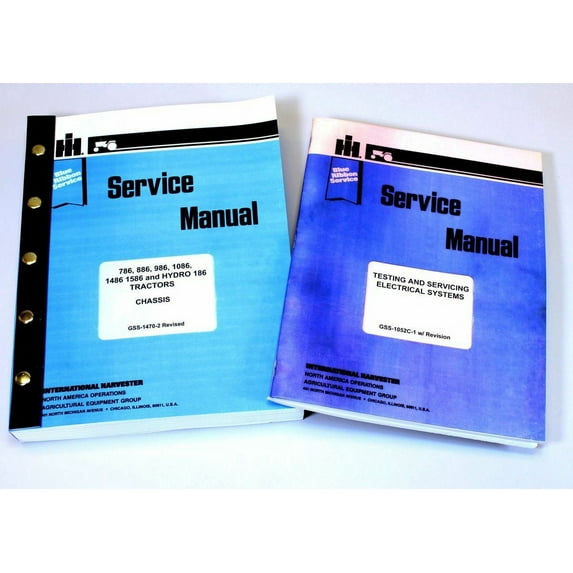 International 786 886 986 Tractor Service Repair Shop Manual Ih Technical 730+Pg