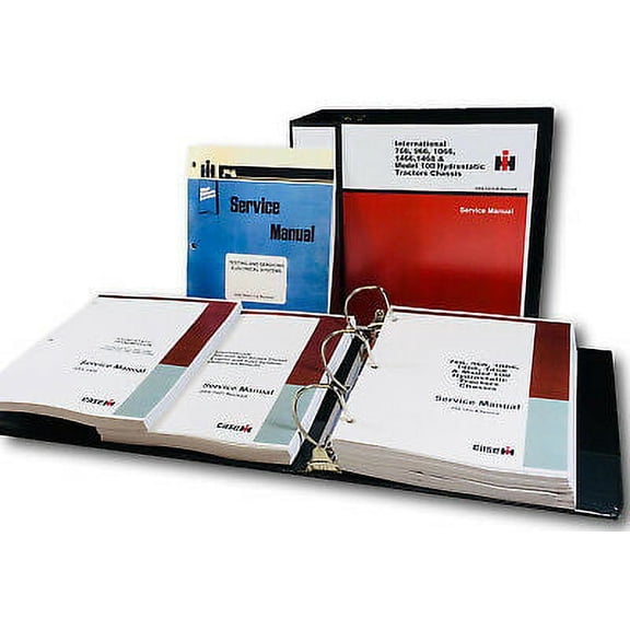 International 966 1066 100 Hydrostatic Transmission Tractor Service Manual Ovhl