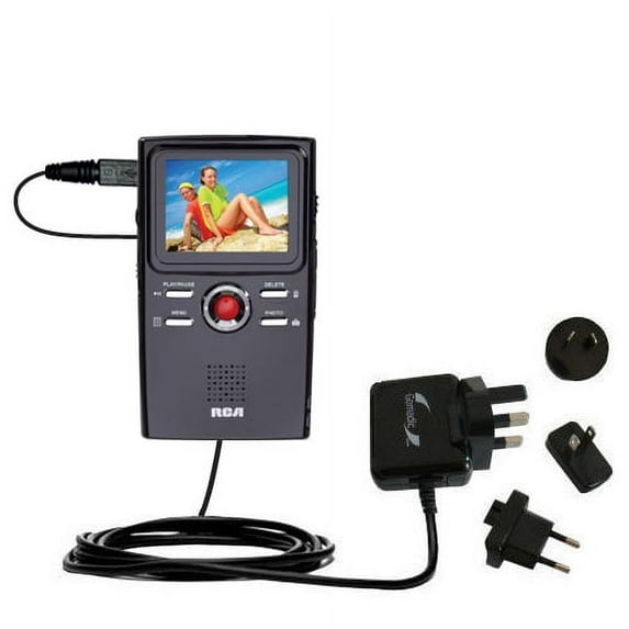 International AC Home Wall Charger suitable for the RCA EZ2000 Small Wonder HD Camcorder - 10W Charge supports wall outlets and voltages worldwide - U
