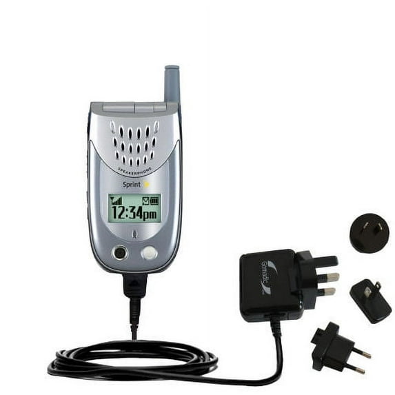 International AC Home Wall Charger suitable for the Sanyo SCP-3100 - 10W Charge supports wall outlets and voltages worldwide - Uses Gomadic Brand TipE