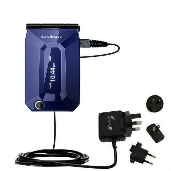 International AC Home Wall Charger suitable for the Sony Ericsson Jalou - 10W Charge supports wall outlets and voltages worldwide - Uses Gomadic Brand