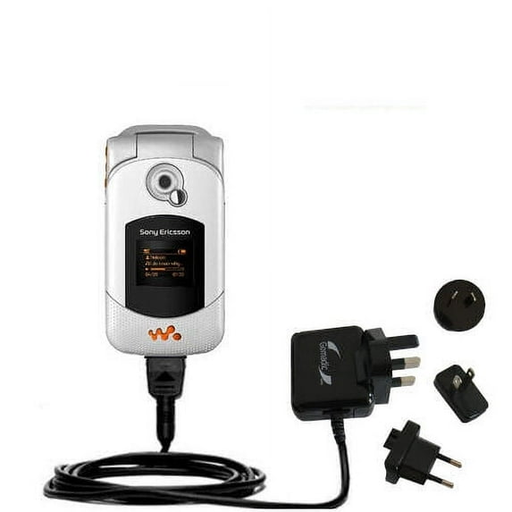 International AC Home Wall Charger suitable for the Sony Ericsson W300i - 10W Charge supports wall outlets and voltages worldwide - Uses Gomadic Brand