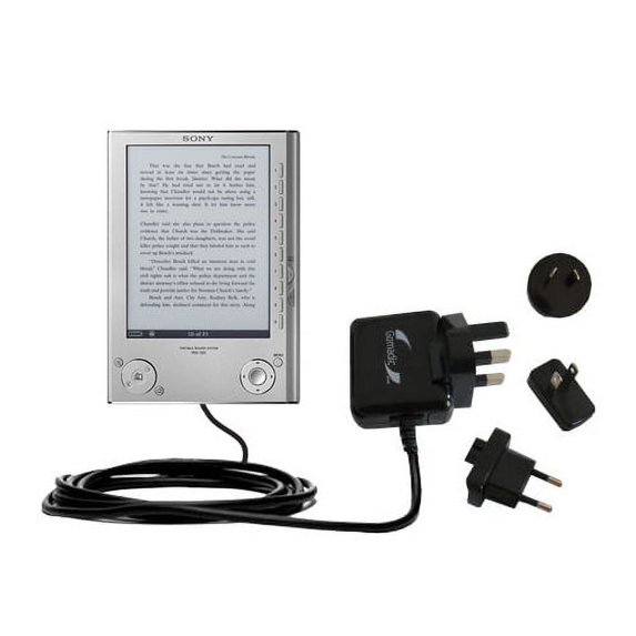 International AC Home Wall Charger suitable for the Sony Reader PRS-505 - 10W Charge supports wall outlets and voltages worldwide - Uses Gomadic Brand