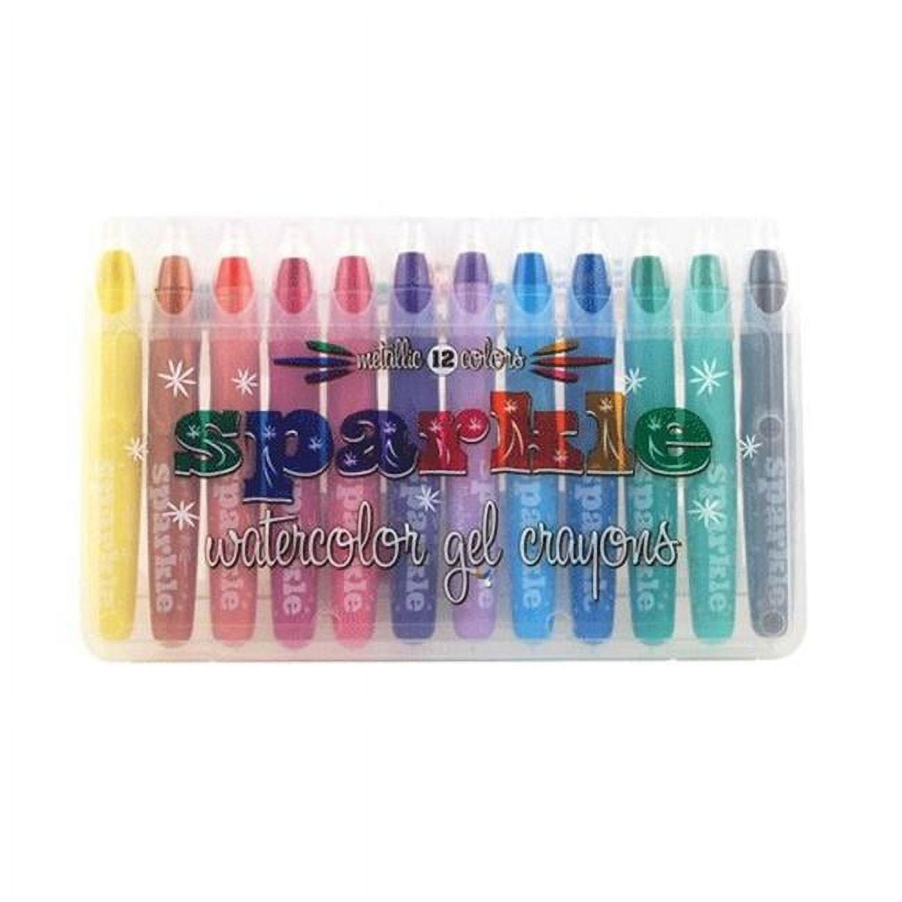 International Arrivals Sparkle Gel Crayons, Set of 12