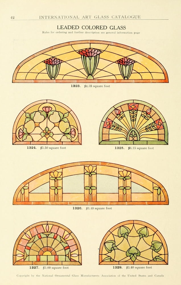 International Art Glass 1914 10 Canvas Art - (18 x 24)
