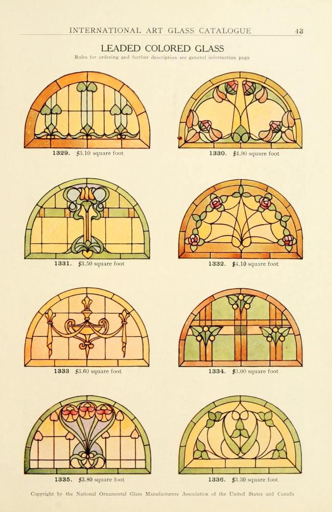 International Art Glass 1914 11 Canvas Art - (18 x 24)