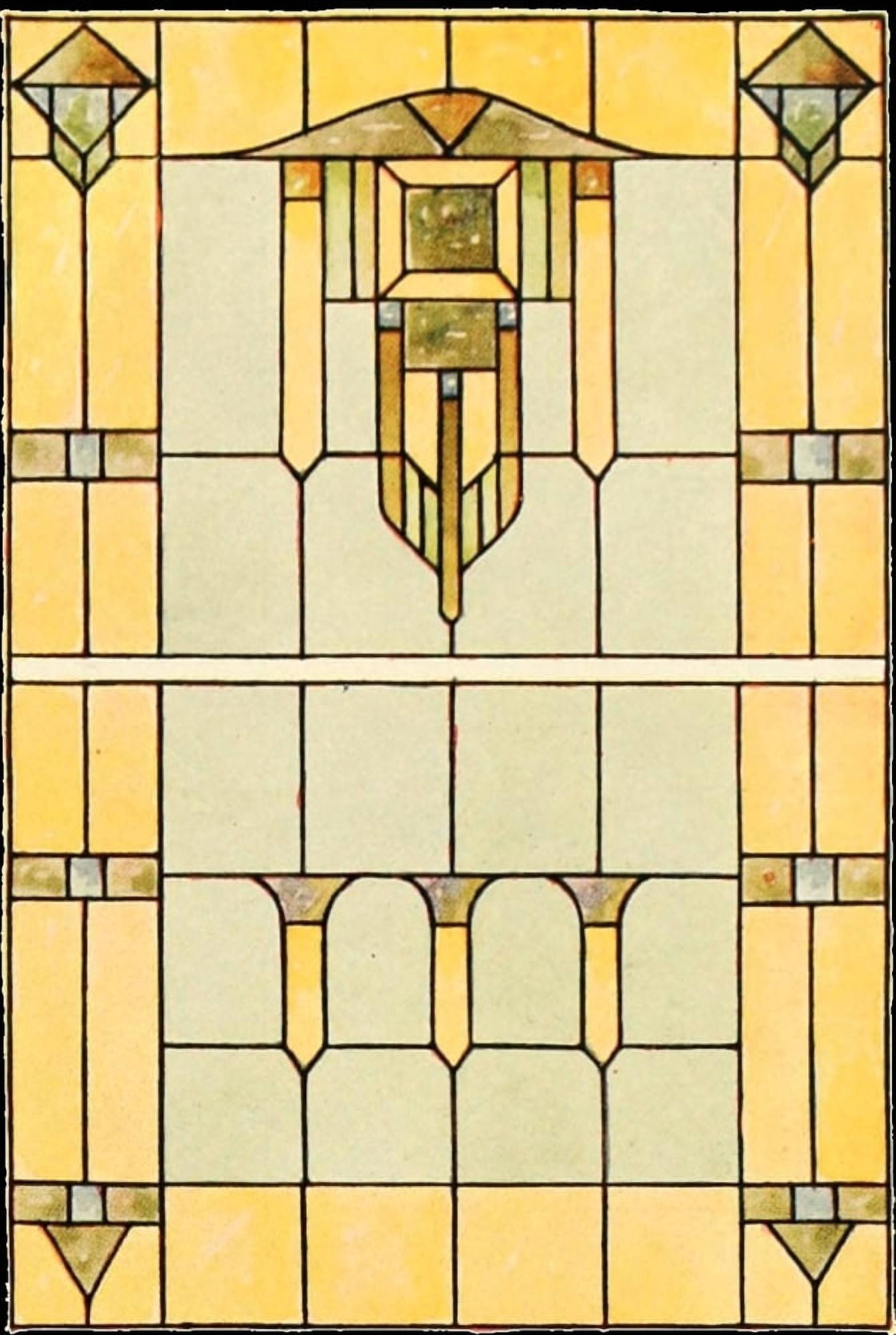 International Art Glass 1914 21b Canvas Art -  (24 x 36)