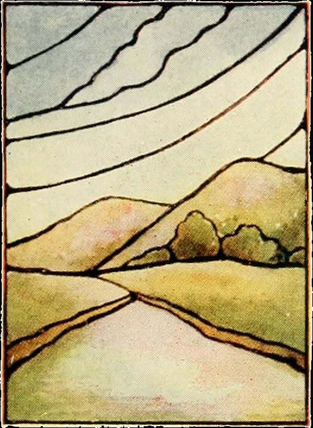 International Art Glass 1914 23c Canvas Art -  (18 x 24)