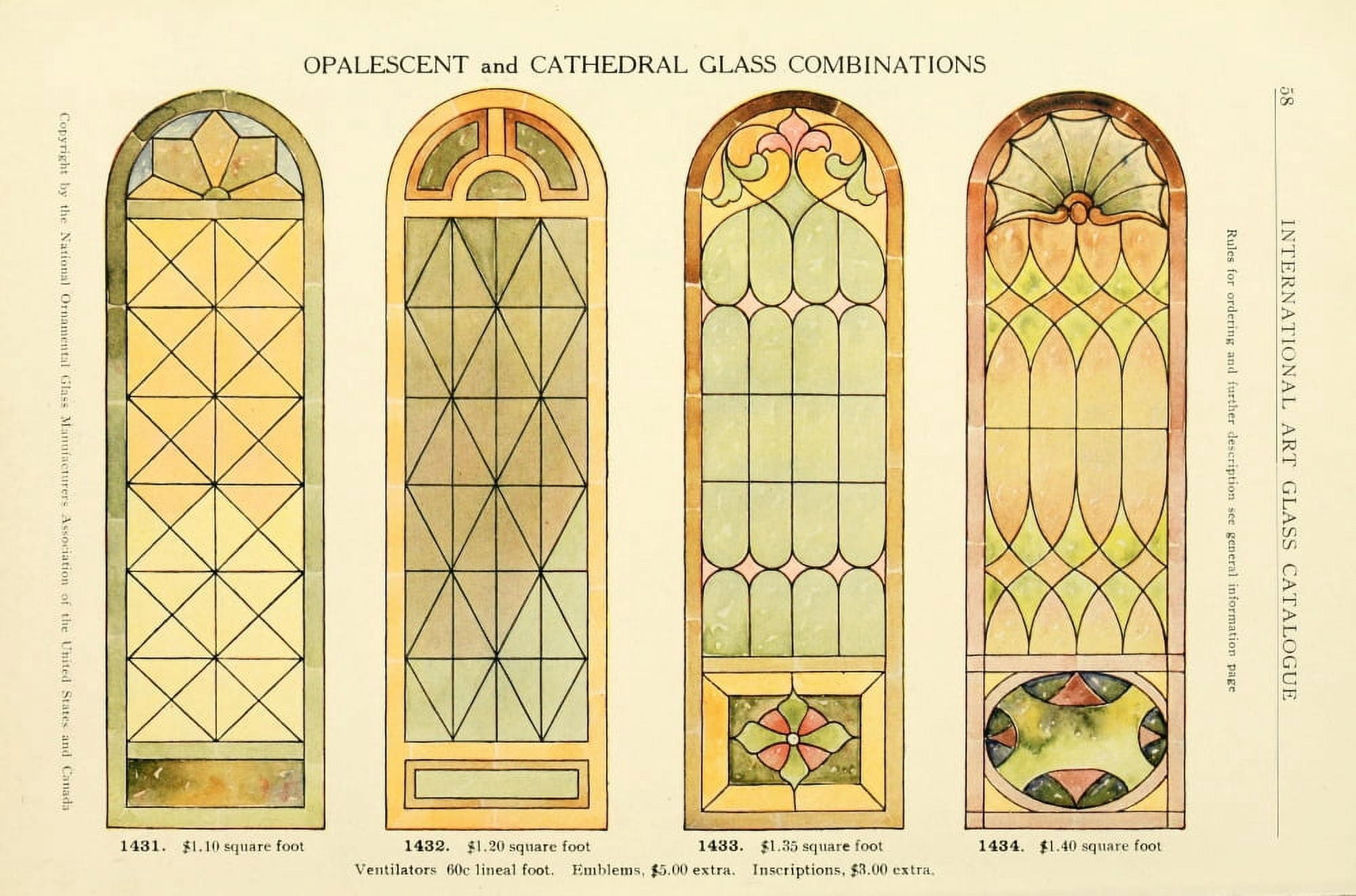 International Art Glass 1914 26 Canvas Art - (24 x 36)