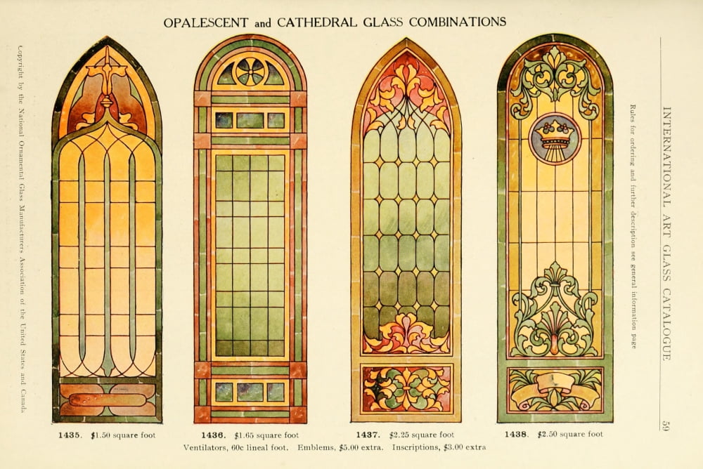 International Art Glass 1914 27 Canvas Art - (18 x 24)