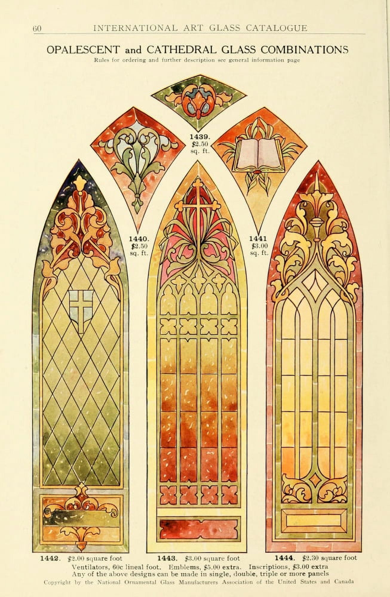 International Art Glass 1914 28 Canvas Art -  (18 x 24)