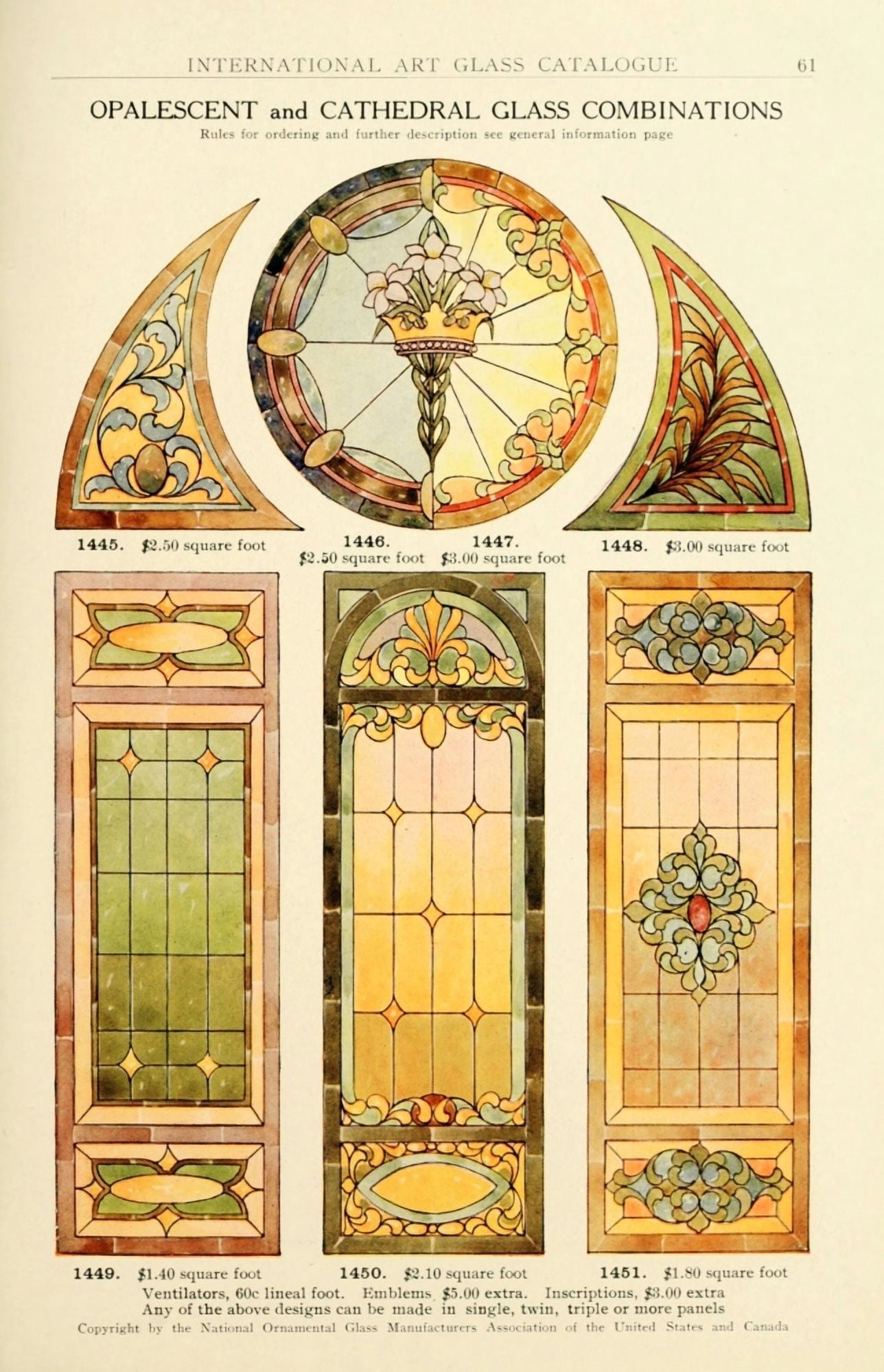 International Art Glass 1914 29 Canvas Art - (24 x 36)