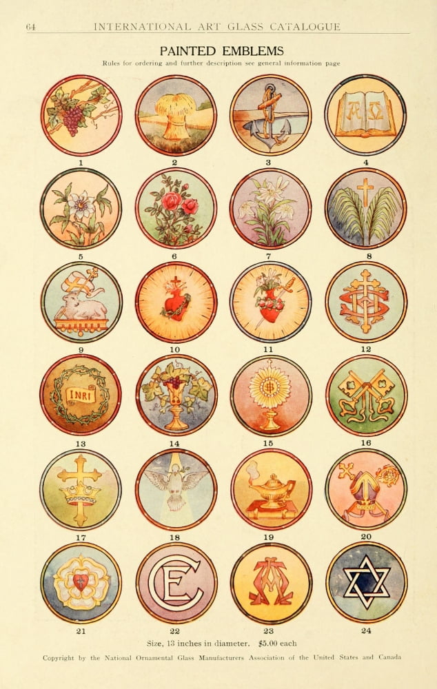 International Art Glass 1914 32 Canvas Art - (24 x 36)