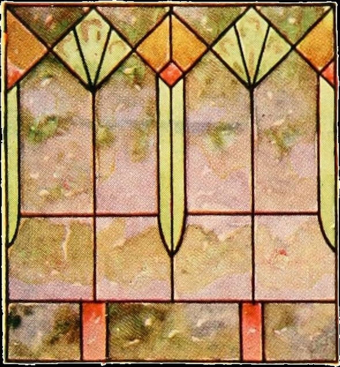 International Art Glass 1914 6d Canvas Art - (24 x 36)