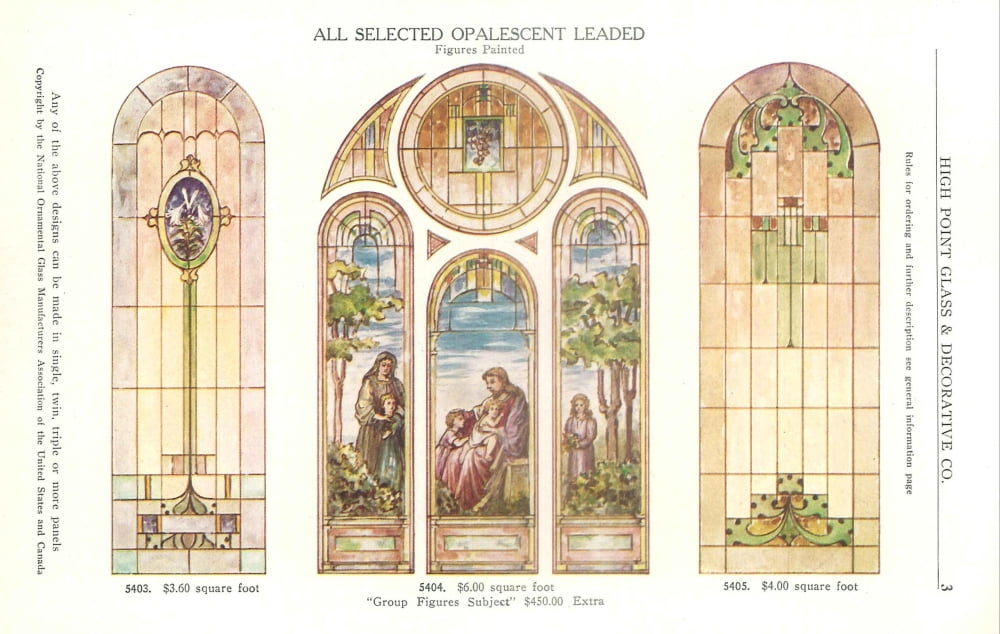 International Art Glass 1924 1 Canvas Art - (24 x 36)