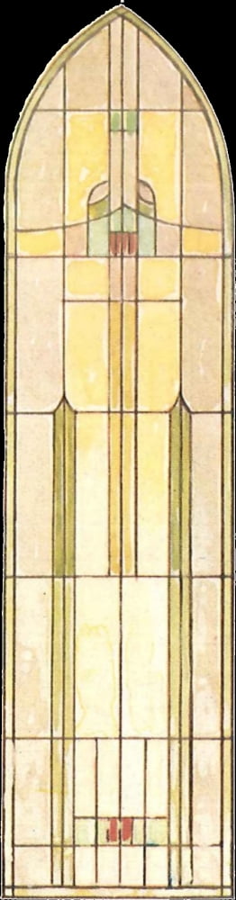 International Art Glass 1924 4f Canvas Art - (18 x 24)
