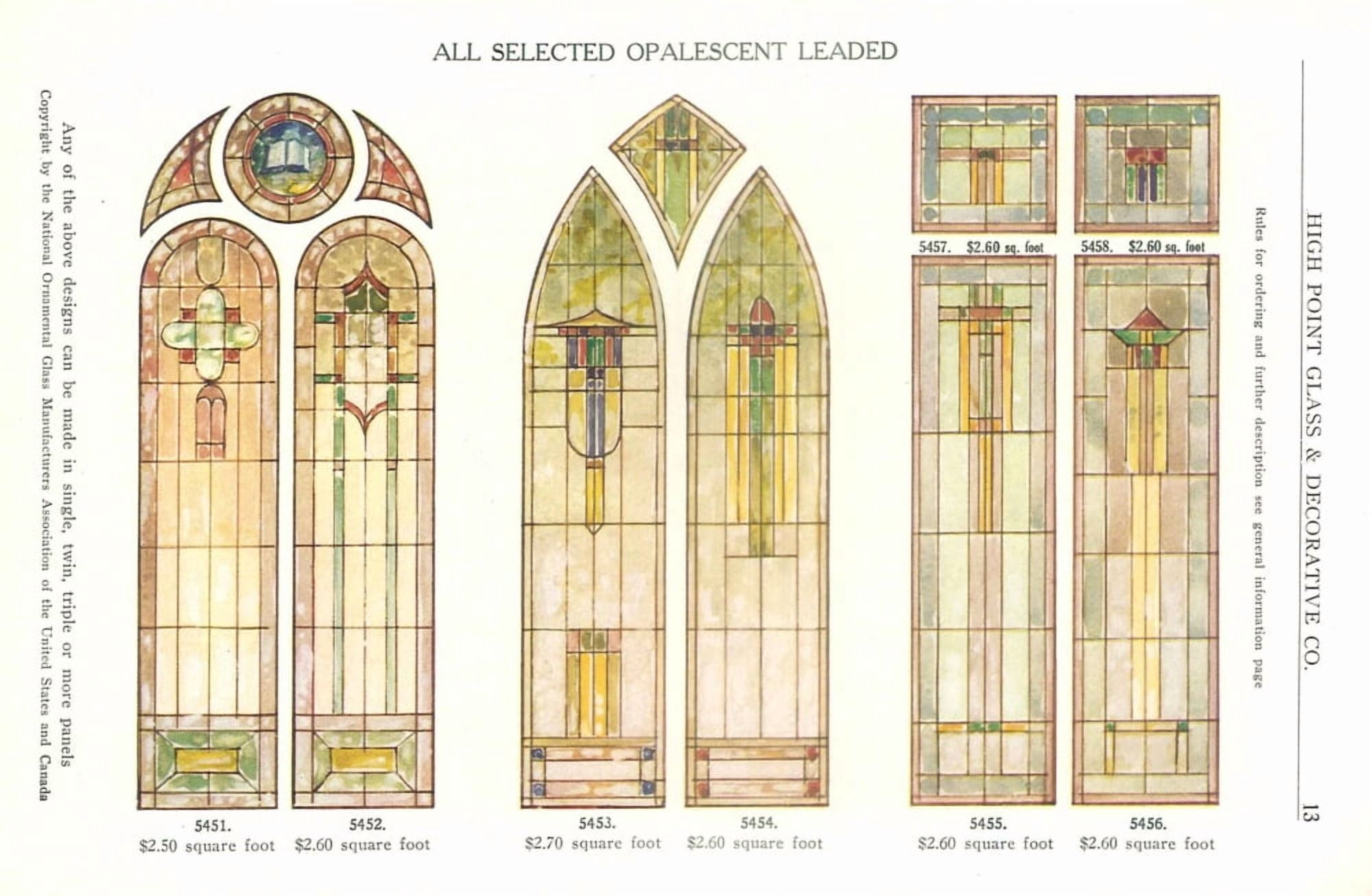 International Art Glass 1924 7 Canvas Art - (18 x 24)