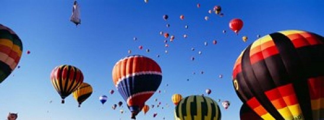 International Balloon Festival Albuquerque New Mexico Canvas Art - Panoramic Images (33 x 12)