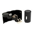 thumbnail image 1 of International  Black Leatherette 3 Level Jewelry Roll with Snap Closure, 1 of 1