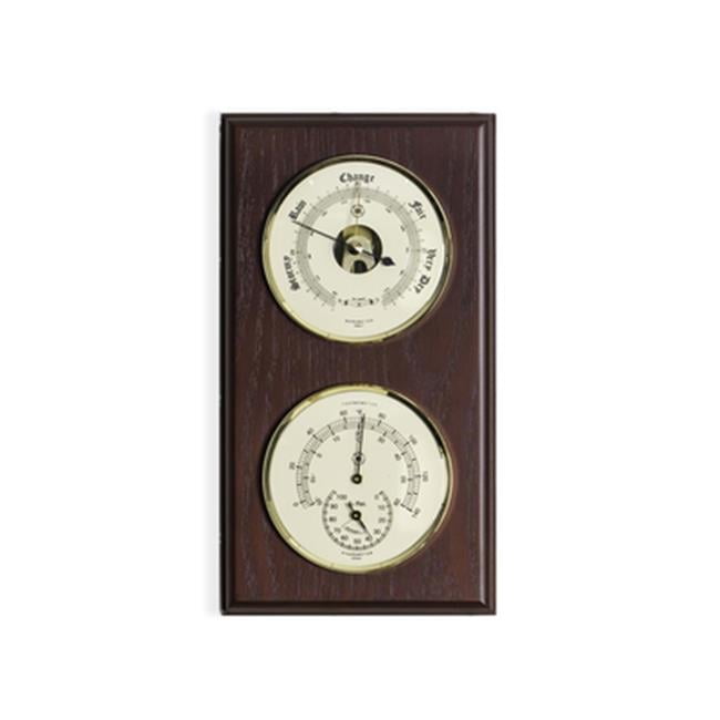 International Brass Quartz Clock Barometer & Thermometer with ...