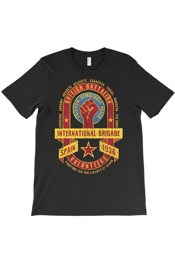International Brigade - British Battalion, Spanish Civil War G22469 Unisex T-Shirt, Up to Size 5XL