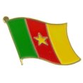 thumbnail image 1 of International, Cameroon Flag - Officially Licensed Original Artwork, Enamel Lapel Pin - 1", 1 of 1