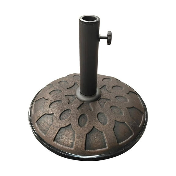 International Caravan 25-Pound Resin Compound Umbrella Base Bronze