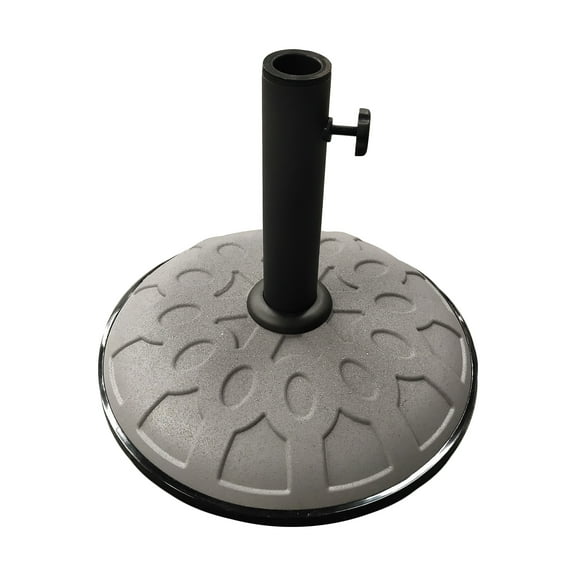 25-Pound Resin Compound Umbrella Base Grey