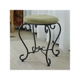 thumbnail image 1 of International Caravan Round Iron Vanity Stool with Cushion, 1 of 2