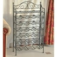 thumbnail image 1 of International Caravan Iron 24-bottle Folding Wine Rack with Shelf, 1 of 5