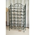 thumbnail image 1 of Iron 24-Bottle Wine Rack, 1 of 3