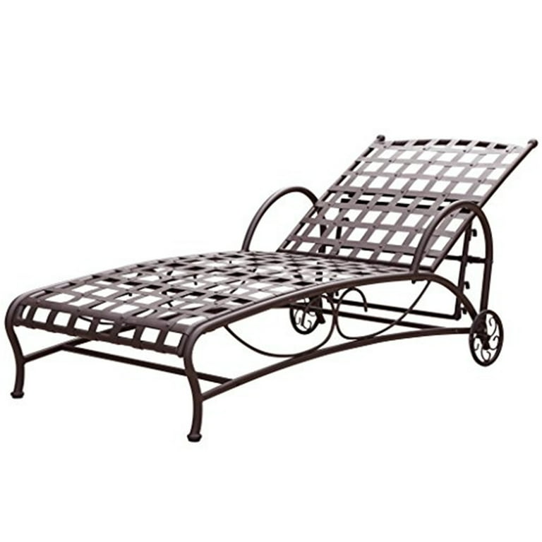 International Caravan Santa Fe Nailhead Single Multi Position Chaise Lounge International Caravan Santa Fe Nailhead Single Multi Position Chaise Lounge