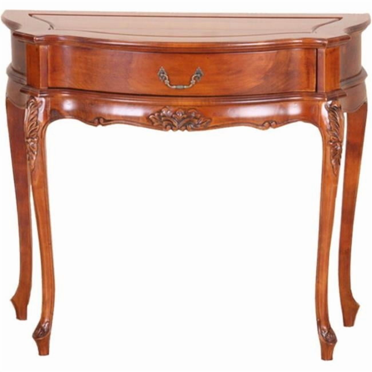 International Caravan 3827 Carved One Drawer Wall Table