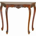 thumbnail image 1 of International Caravan 3875 Carved Four Leg Scalloped Wall Table, 1 of 1