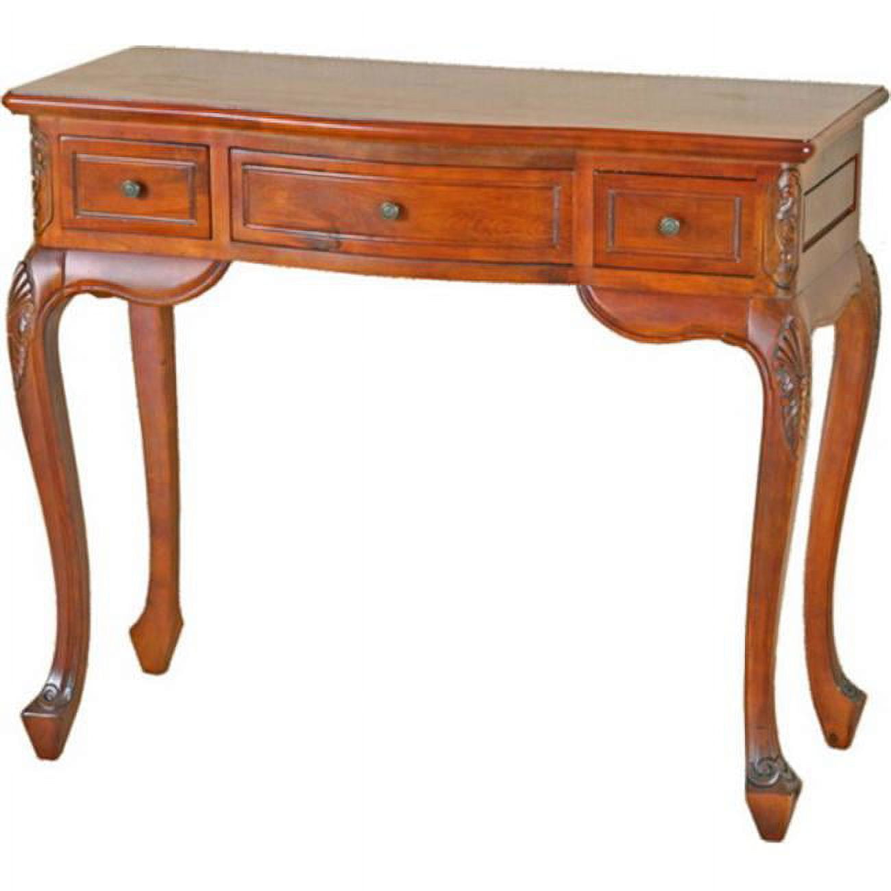 International Caravan Carved Vanity Desk International Caravan Carved Vanity Desk