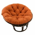 thumbnail image 1 of 42-Inch Rattan Papasan Chair with Solid Twill Cushion, 1 of 10