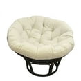 thumbnail image 1 of International Caravan 42-Inch Rattan Papasan Chair with Solid Twill Cushion, 1 of 10