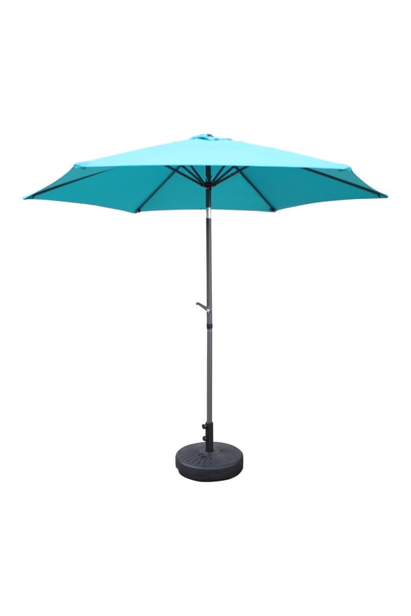 9' Aqua Blue Market Patio Umbrella