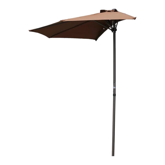 9-Foot Half Round Wall Hugger Umbrella
