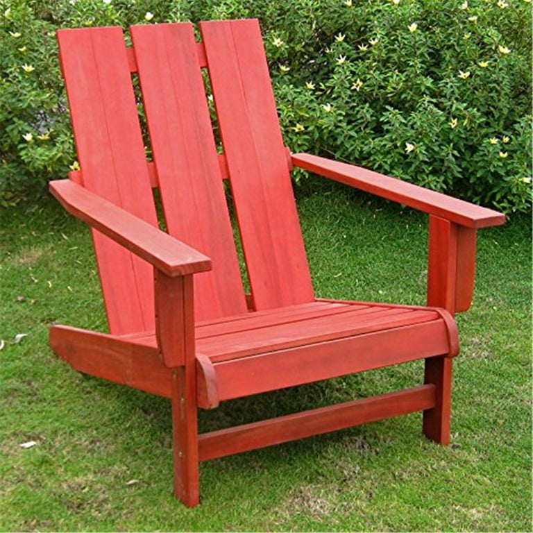 International Caravan Acacia Large Square Back Adirondack Chair