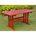 thumbnail image 1 of International Caravan Royal Tahiti 59" Patio Dining Table in Barn Red, 1 of 5