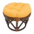 thumbnail image 1 of International Caravan Bali 18-inch Footstool with Twill Cushion Sunset, 1 of 5