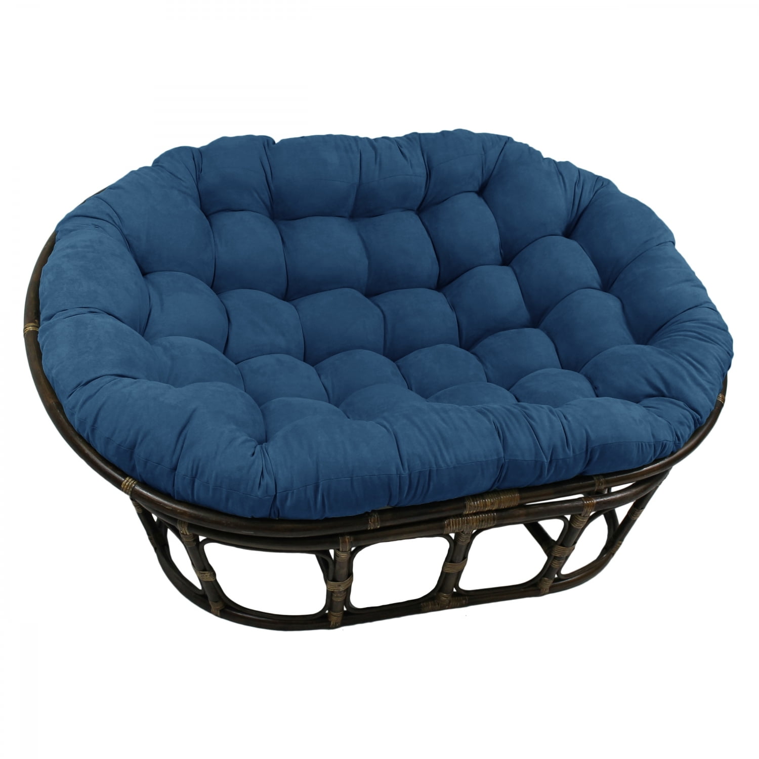 Better Homes Gardens Papasan Chair, Polyester, Blue