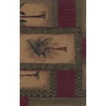 thumbnail image 1 of International Caravan Bali Rattan Double Papasan Chair with Tapestry Cushion Palm Springs Abstract, 1 of 5