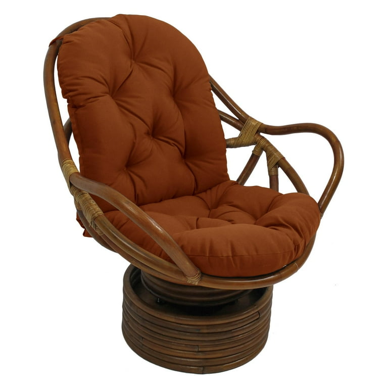 International Caravan Bali Rattan Swivel Rocker Chair with Cushion Walmart