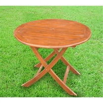 International Caravan VF4118 Outdoor 38 in. Round Folding Table