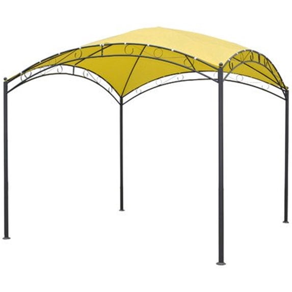 International Caravan Square Dome Top Gazebo-Color:Lemon Yellow