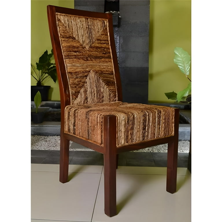 International Caravan Set of Two Dallas Abaca Weave Dining Chair International Caravan Set of Two Dallas Abaca Weave Dining Chair